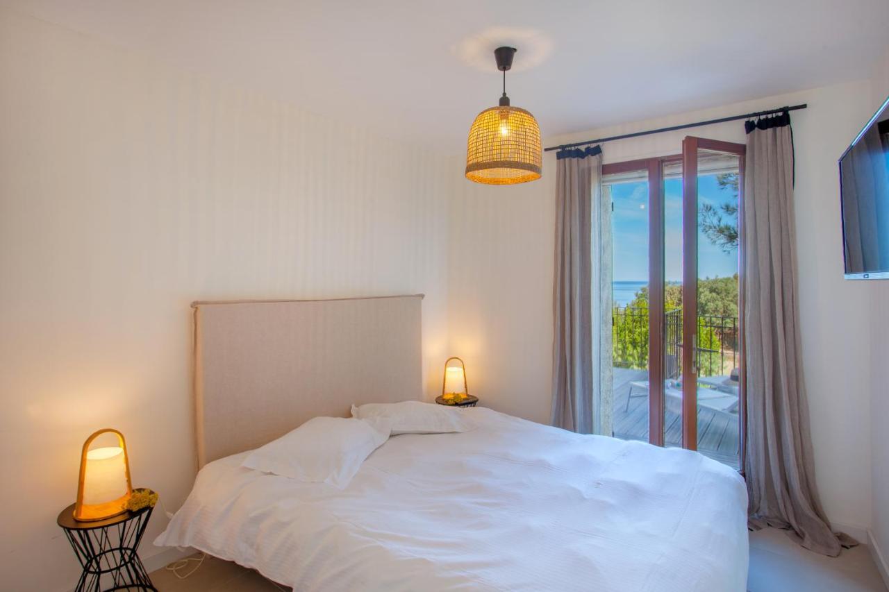 Villa Bodri, Maison En Pierre Avec Vue Mer Et Piscine Chauffee LʼÎle-Rousse Dış mekan fotoğraf