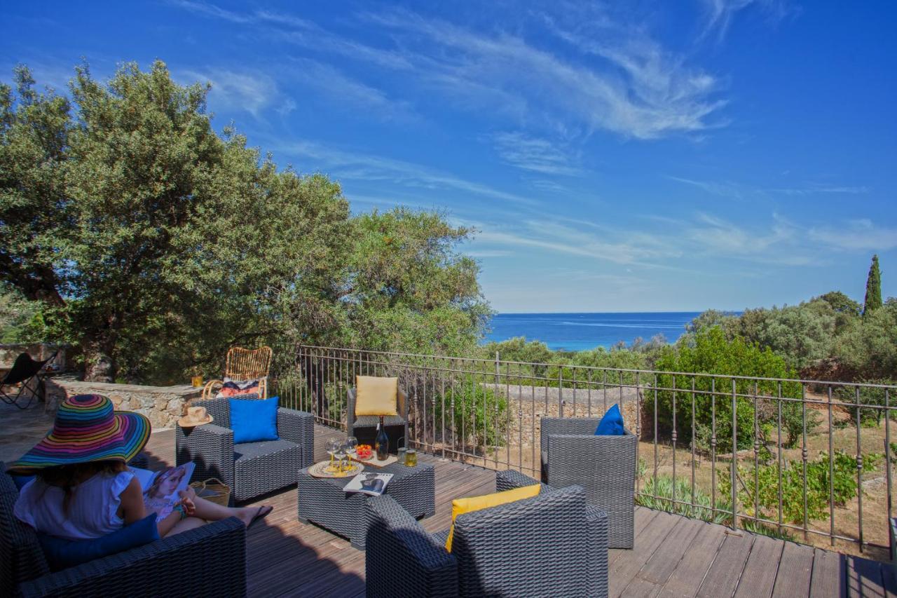 Villa Bodri, Maison En Pierre Avec Vue Mer Et Piscine Chauffee LʼÎle-Rousse Dış mekan fotoğraf