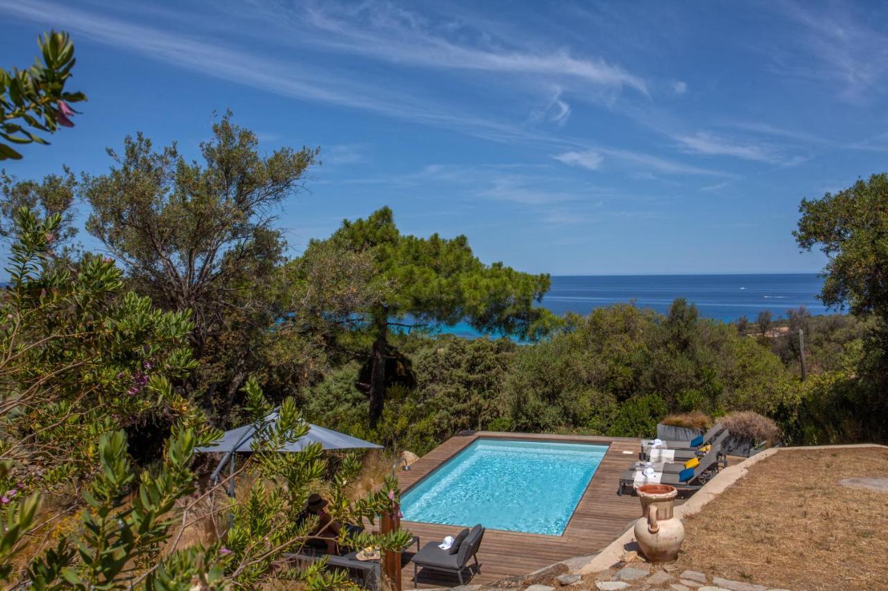 Villa Bodri, Maison En Pierre Avec Vue Mer Et Piscine Chauffee LʼÎle-Rousse Dış mekan fotoğraf